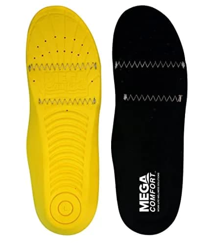 MEGAComfort Anti-Static (ESD) Insole Yellow/Black | Anti-Fatigue, Low Arch, Foam, Men 8-9/Women 10-11 thumbnail 1