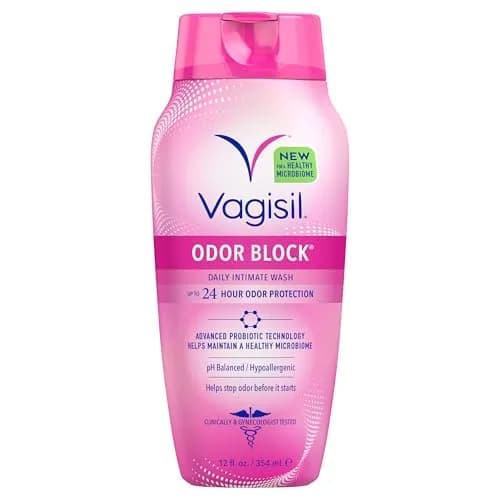 Vagisil Odor Block Feminine Wash for Intimate Area Hygiene 355ml (12 Fl Oz) | Gynecologist Tested thumbnail 1