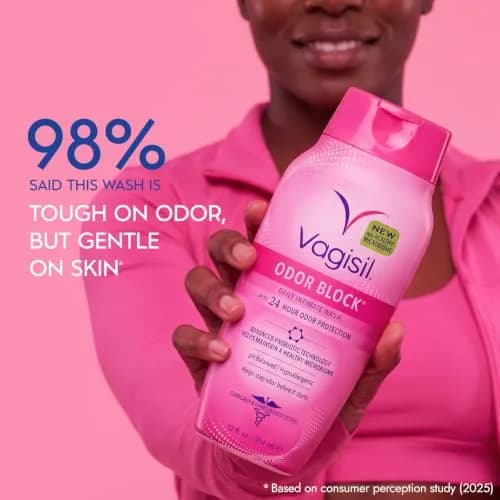 Vagisil Odor Block Feminine Wash for Intimate Area Hygiene 355ml (12 Fl Oz) | Gynecologist Tested thumbnail 3