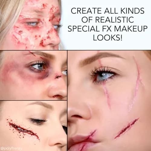 Mehron Makeup Special FX All-Pro Makeup Kit | 39 Piece Face & Body FX Set, Multi thumbnail 5