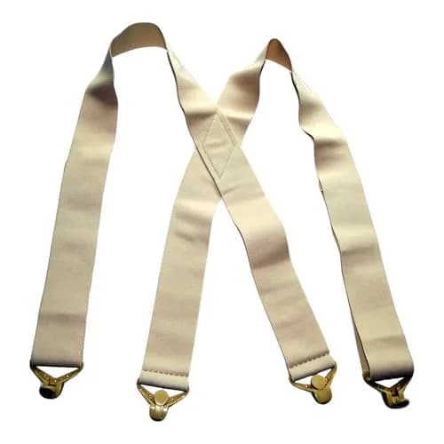 Hold-Up Suspender Co. Tan XL 2-Inch X-Back Under-Ups Suspenders | Airport Friendly Hidden Wear thumbnail 1