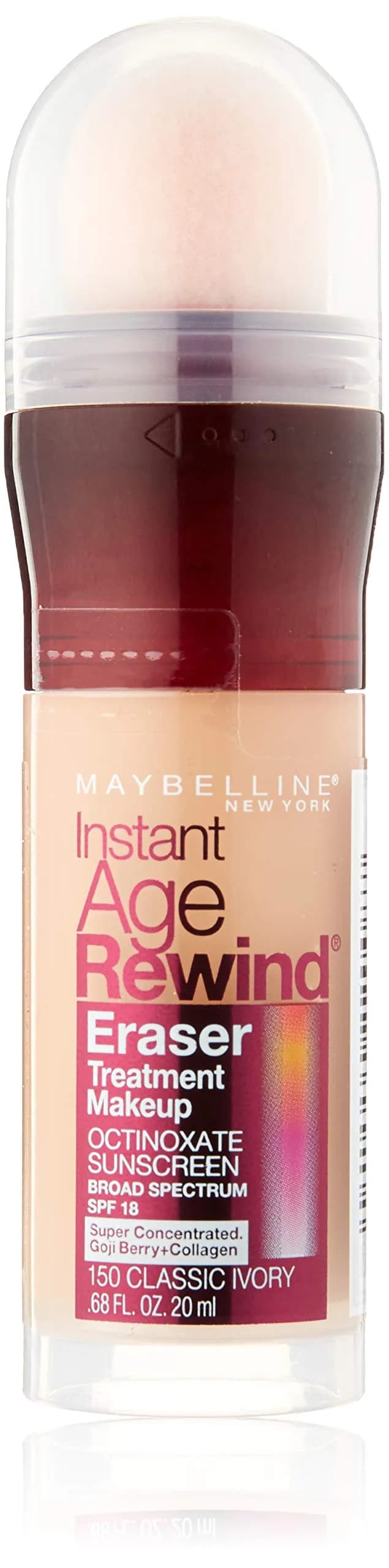 Maybelline Instant Age Rewind Eraser Foundation, Classic Ivory, Pack of 2 - main product image