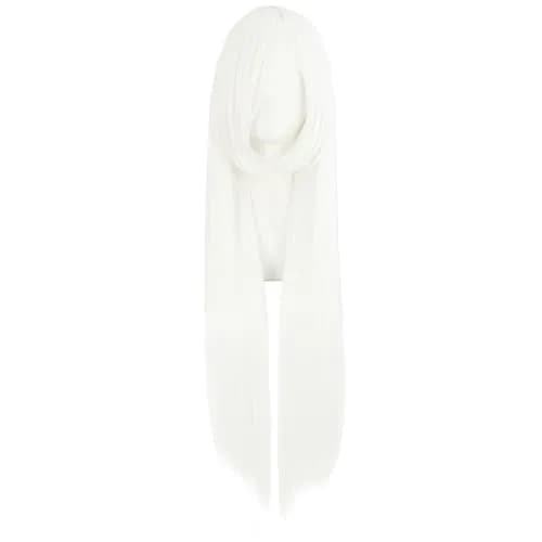MapofBeauty White Long Straight Anime Cosplay Wig 80cm (31 Inch) | Heat Resistant Synthetic Fiber thumbnail 1