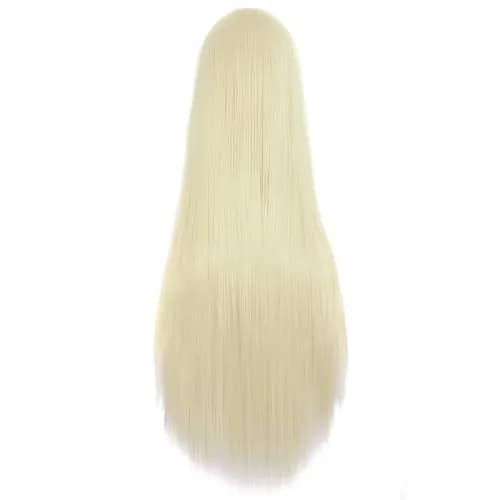 MapofBeauty 80 cm (31 Inch) Light Blonde Straight Anime Cosplay Wig | Heat Resistant Fiber thumbnail 2