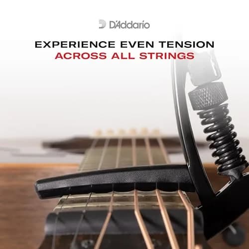 D'Addario Artist Trigger Capo, Black | Easy Single-Hand Use for 6-String Guitars thumbnail 5