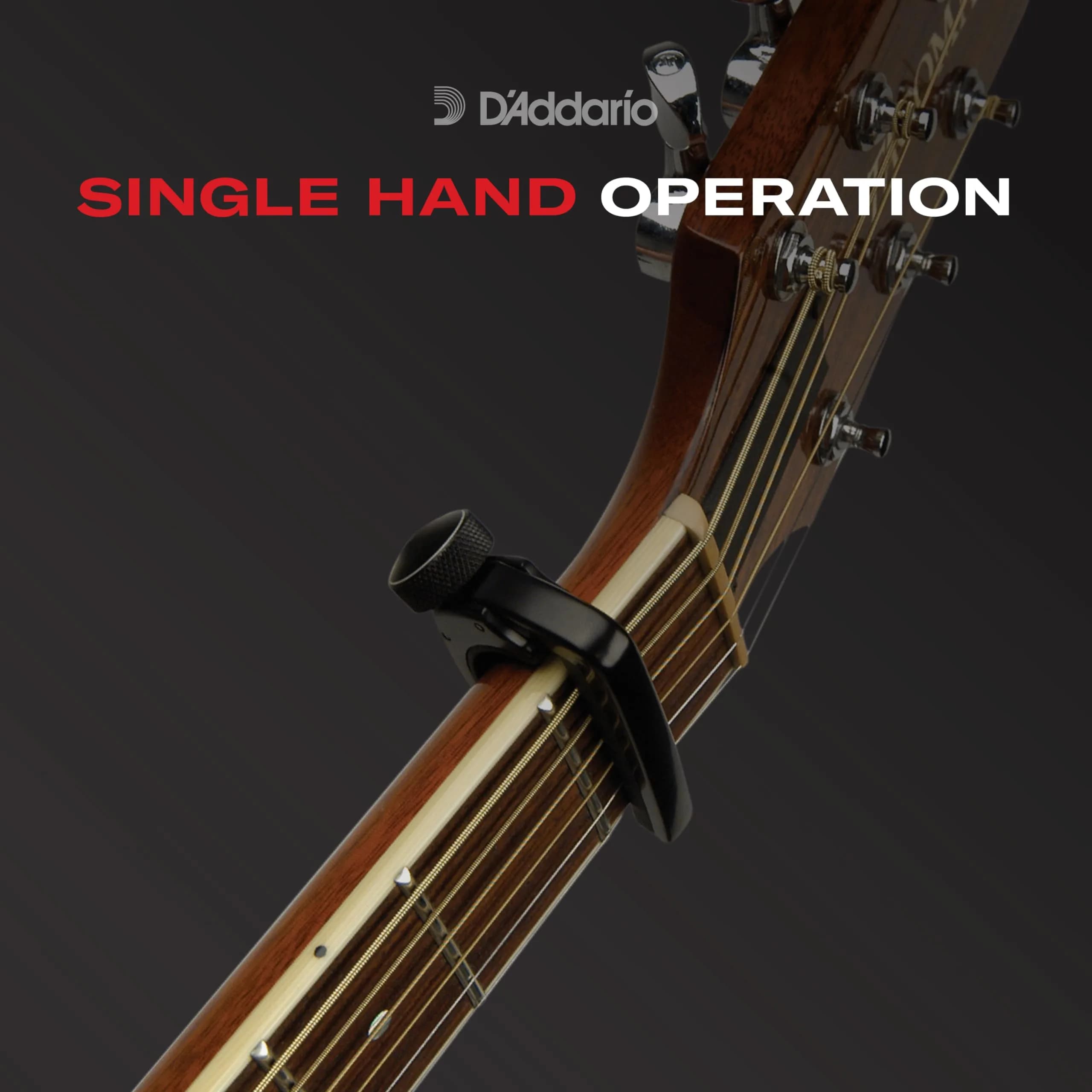 D'Addario NS Banjo & Mandolin Capo, Black | Aircraft-Grade Aluminum for Buzz-Free Performance - view 3