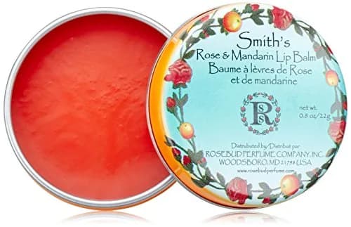 Rosebud Perfume Co. Rose & Mandarin Lip Balm Tin 0.8 oz. Moisturizes & Smooths thumbnail 1