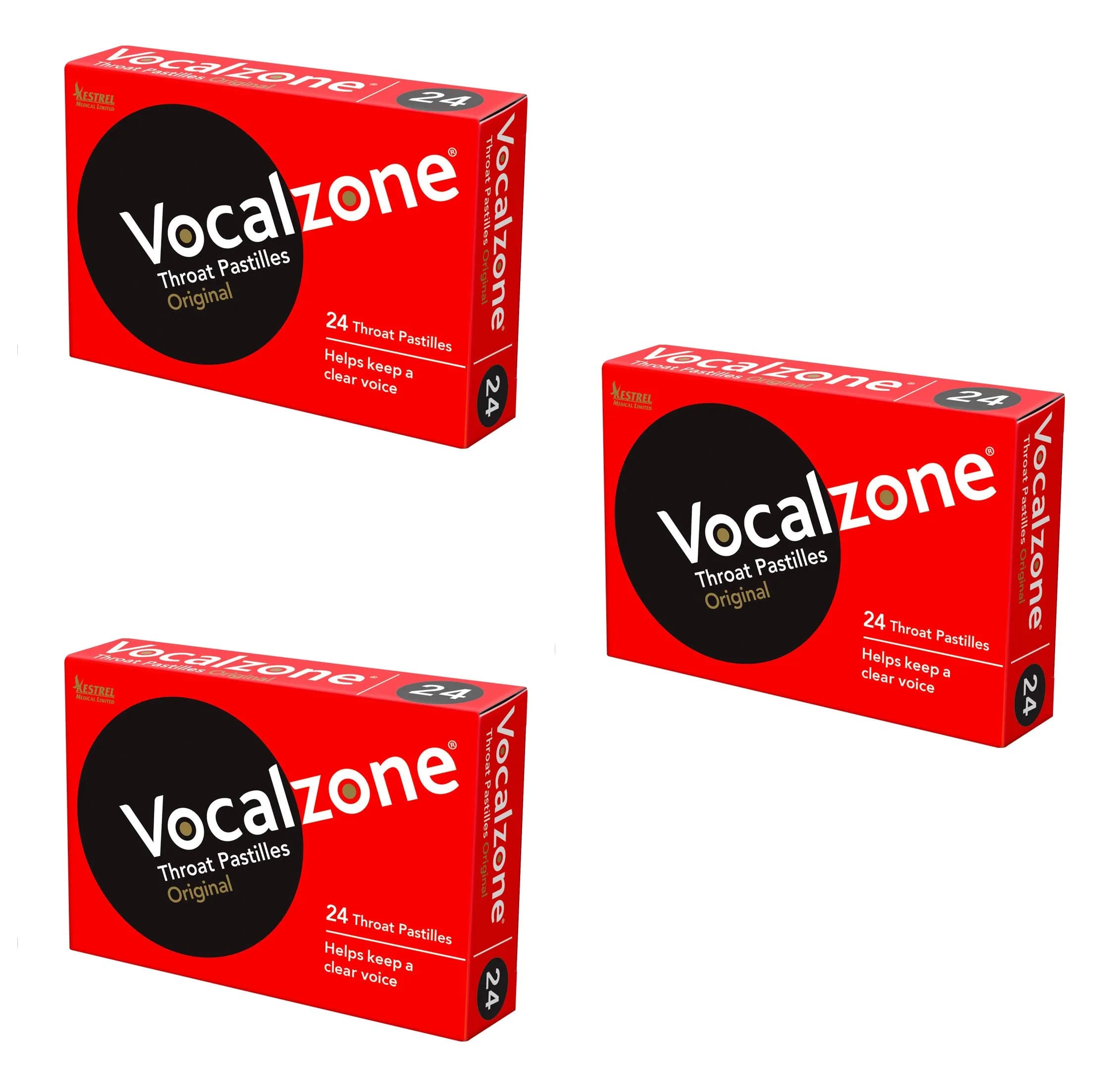Vocalzone Throat Pastilles 72 Count (2.27 kg / 0.2 lb) | Natural Sore Throat & Cough Relief for Professionals — Tablet
