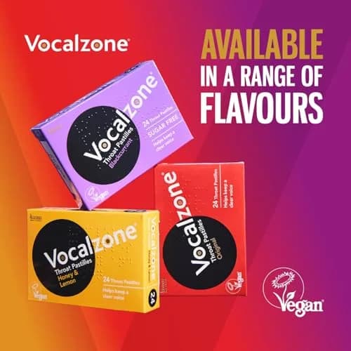 Vocalzone Throat Pastilles 72 Count (2.27 kg / 0.2 lb) | Natural Sore Throat & Cough Relief for Professionals thumbnail 7