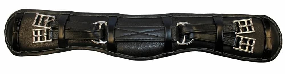 Henri de Rivel Equalizer Dressage Girth 28 in Black | Anatomically Designed for Comfort