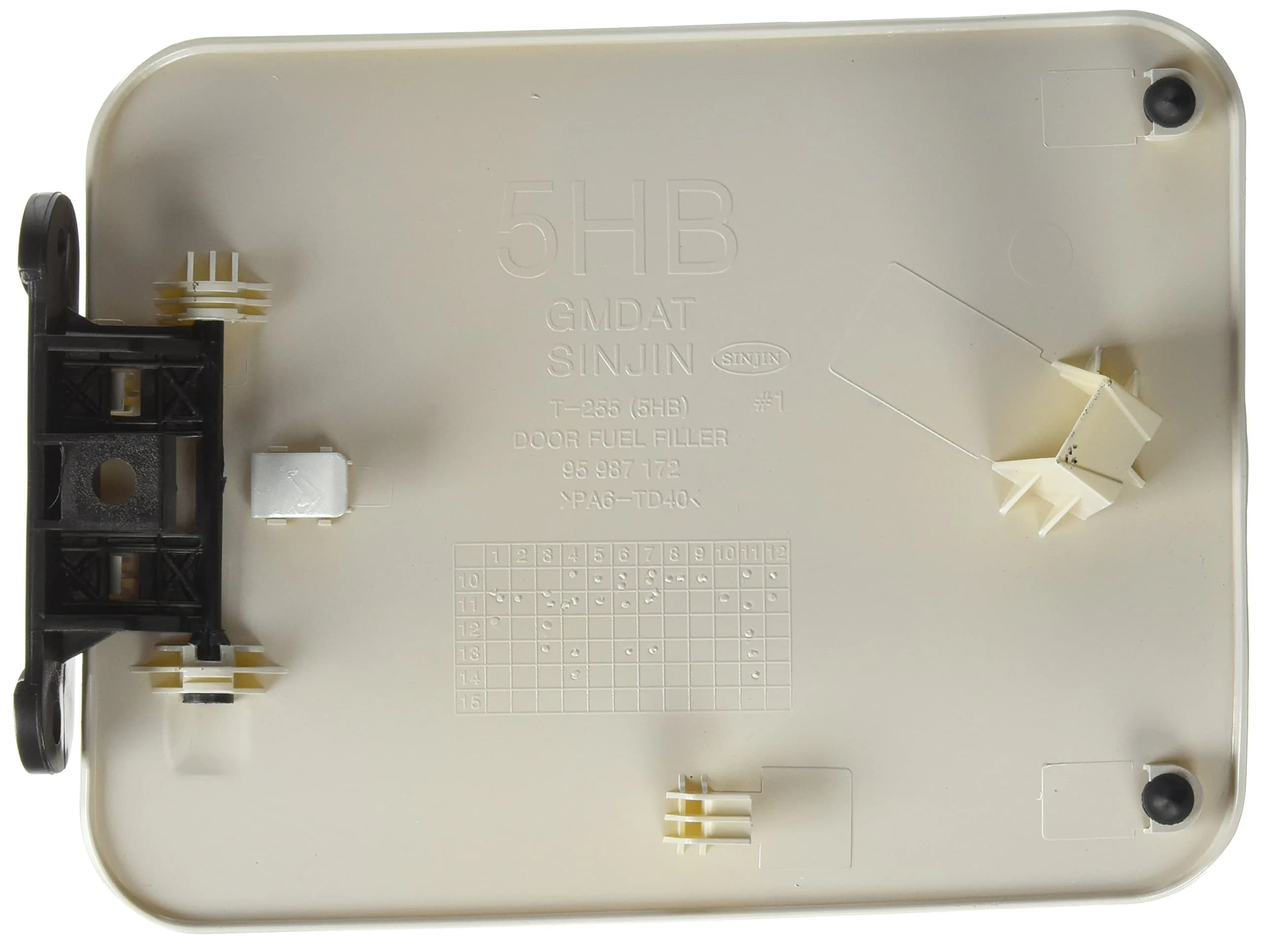 Genuine GM 95987173 Fuel Tank Filler Door | Metal, Gasoline, Chrome Finish - main product image