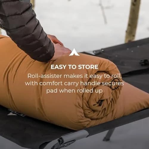 TETON Sports Canvas Camp Pad | Extra Thick 75" x 24" | Comfortable Foam Mattress for Adults thumbnail 2