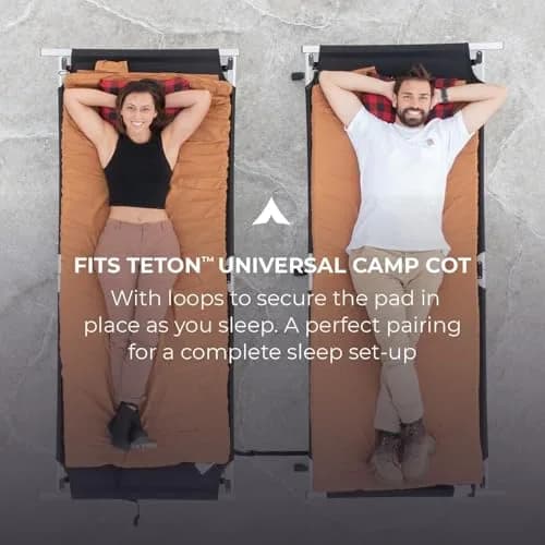 TETON Sports Canvas Camp Pad | Extra Thick 75" x 24" | Comfortable Foam Mattress for Adults thumbnail 3