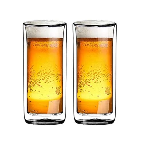 Sun's Tea 20oz Double Wall Insulated Thermo Glass Tumbler Set of 2 | Heavy-Duty, Versatile & Safe for Hot & Cold Drinks thumbnail 2