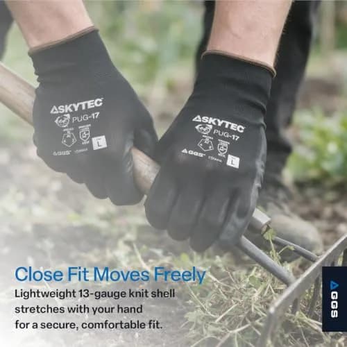 Global Glove PUG-17 Lightweight Polyurethane Dipped Work Gloves, Extra-Large | Anti-Static & Secure Grip thumbnail 5