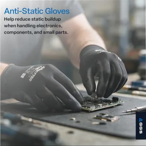 Global Glove PUG-17 Lightweight Polyurethane Dipped Work Gloves, Extra-Large | Anti-Static & Secure Grip thumbnail 6