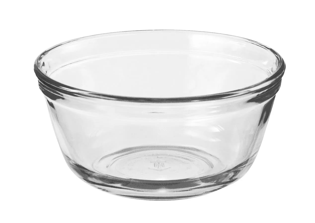 Anchor Hocking Glass Food Prep and Mixing Bowls 1.5 Quart | USA Made, Dishwasher Safe, Clear