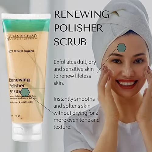 RD Alchemy Natural & Organic Face Scrub 130g | Brightens & Nourishes Sensitive Skin thumbnail 2