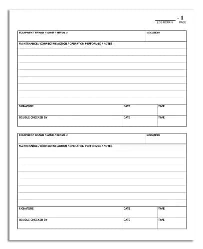 BookFactory Maintenance Log Book, Blue, Hardbound, 120 Pages | Professional Equipment Logging thumbnail 4