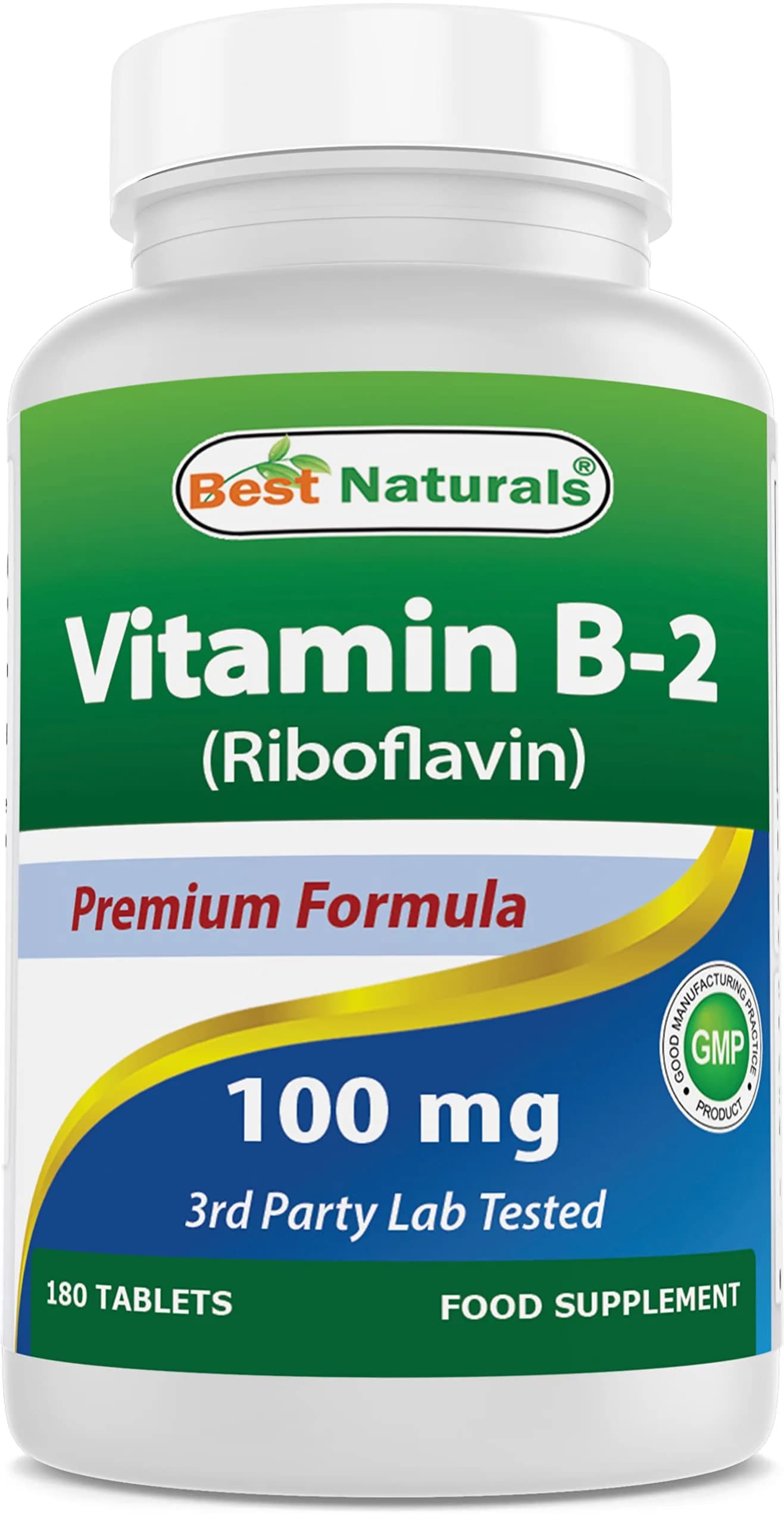 Best Naturals Vitamin B2 100 mg | Premium Riboflavin Tablets for Energy & Metabolism — Tablet