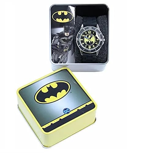 Accutime Boys' Analog Quartz Watch with Rubber Strap, Black & Yellow | Learn Time & Gift Ready thumbnail 2