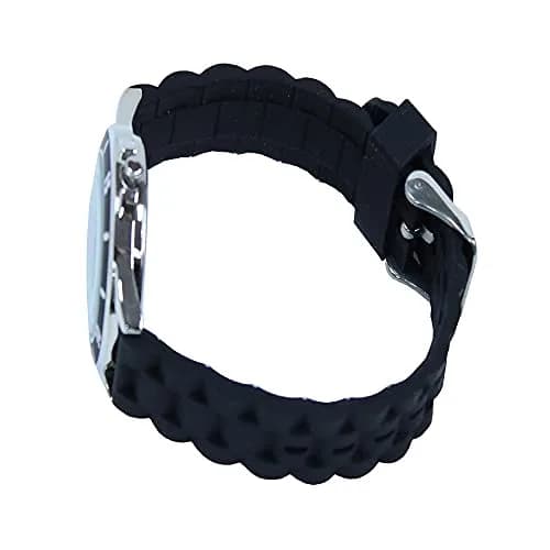 Accutime Boys' Analog Quartz Watch with Rubber Strap, Black & Yellow | Learn Time & Gift Ready thumbnail 3
