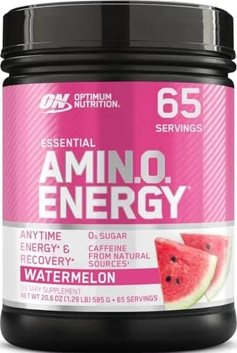 Optimum Nutrition Amino Energy Pre Workout Watermelon 20.6 oz (584 g) | Keto Friendly Energy & Focus thumbnail 1
