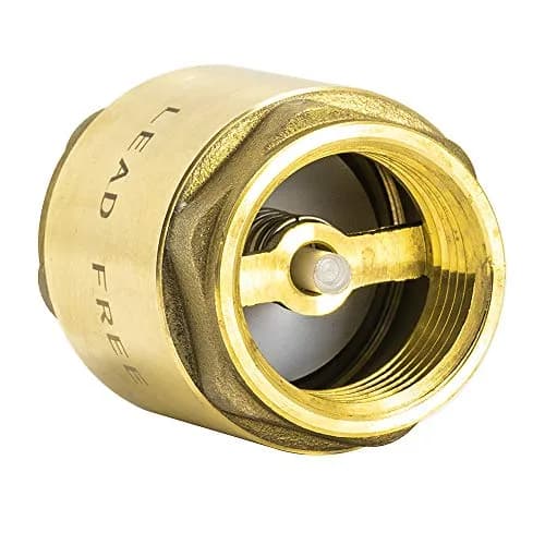 Eastman Brass In-Line Check Valve 1 Inch IPS Threaded Connection | Prevents Backflow in Water Lines thumbnail 4