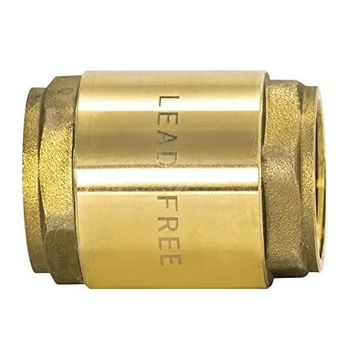 Eastman Brass In-Line Check Valve 1 Inch IPS Threaded Connection | Prevents Backflow in Water Lines thumbnail 5