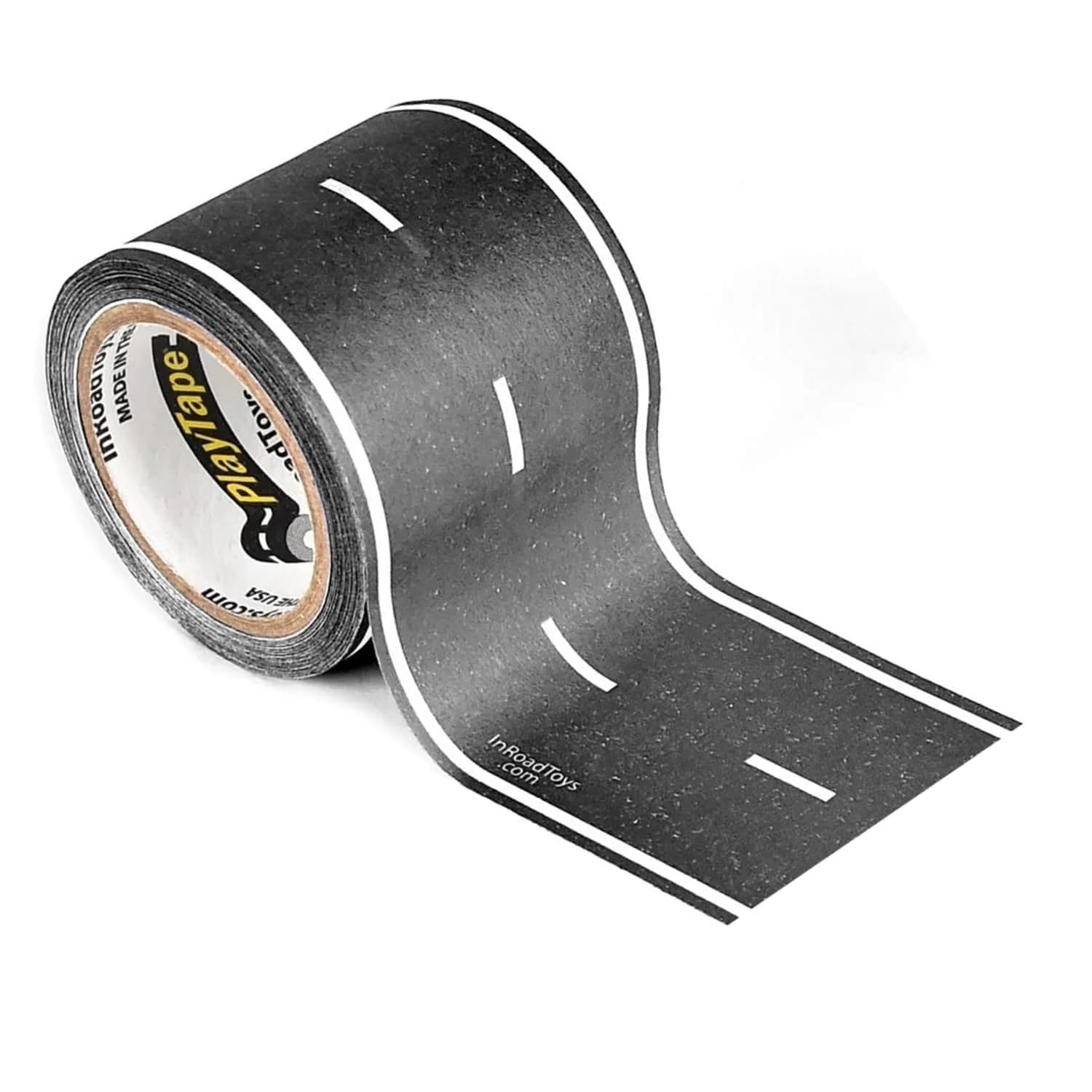 PlayTape Road Tape for Toy Cars 30 ft Asphalt Road | Reusable, No Residue, 2 inch Wide — Asphalt