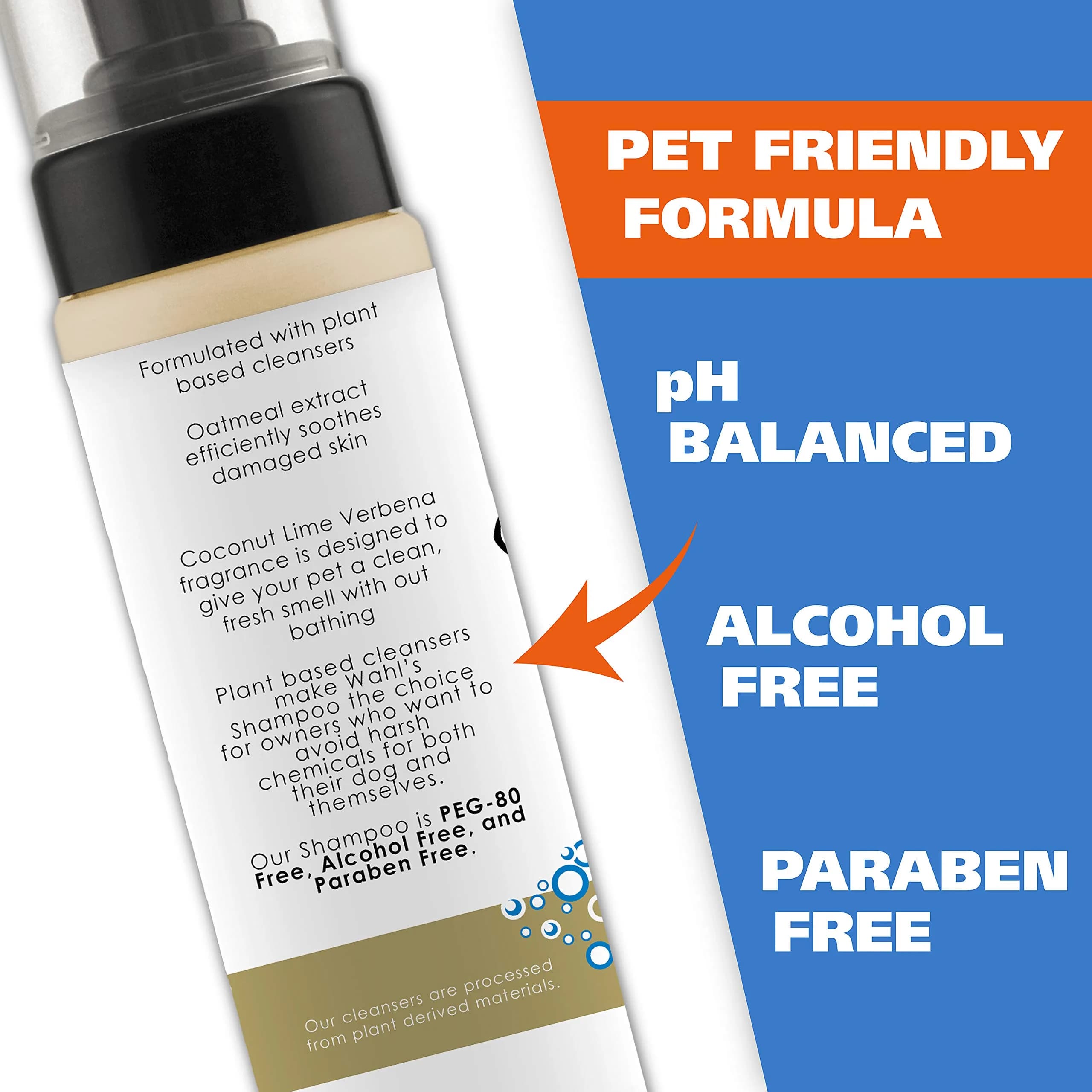 Wahl Waterless No Rinse Shampoo for Animals Coconut Lime Verbena 210ml (7.1 Fl Oz) | Gentle Cleaning for Dogs, Cats & Horses - view 4