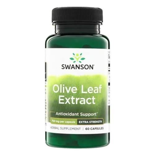 Swanson Olive Leaf Extract Heart Health 60 Capsules | Supports Immunity & Cardiovascular Wellness thumbnail 1