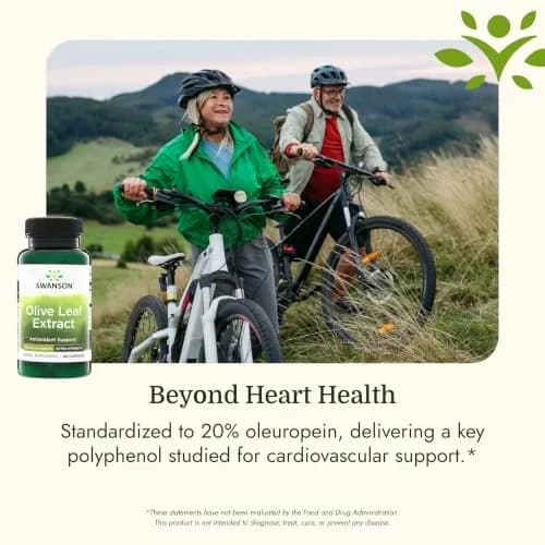 Swanson Olive Leaf Extract Heart Health 60 Capsules | Supports Immunity & Cardiovascular Wellness thumbnail 5