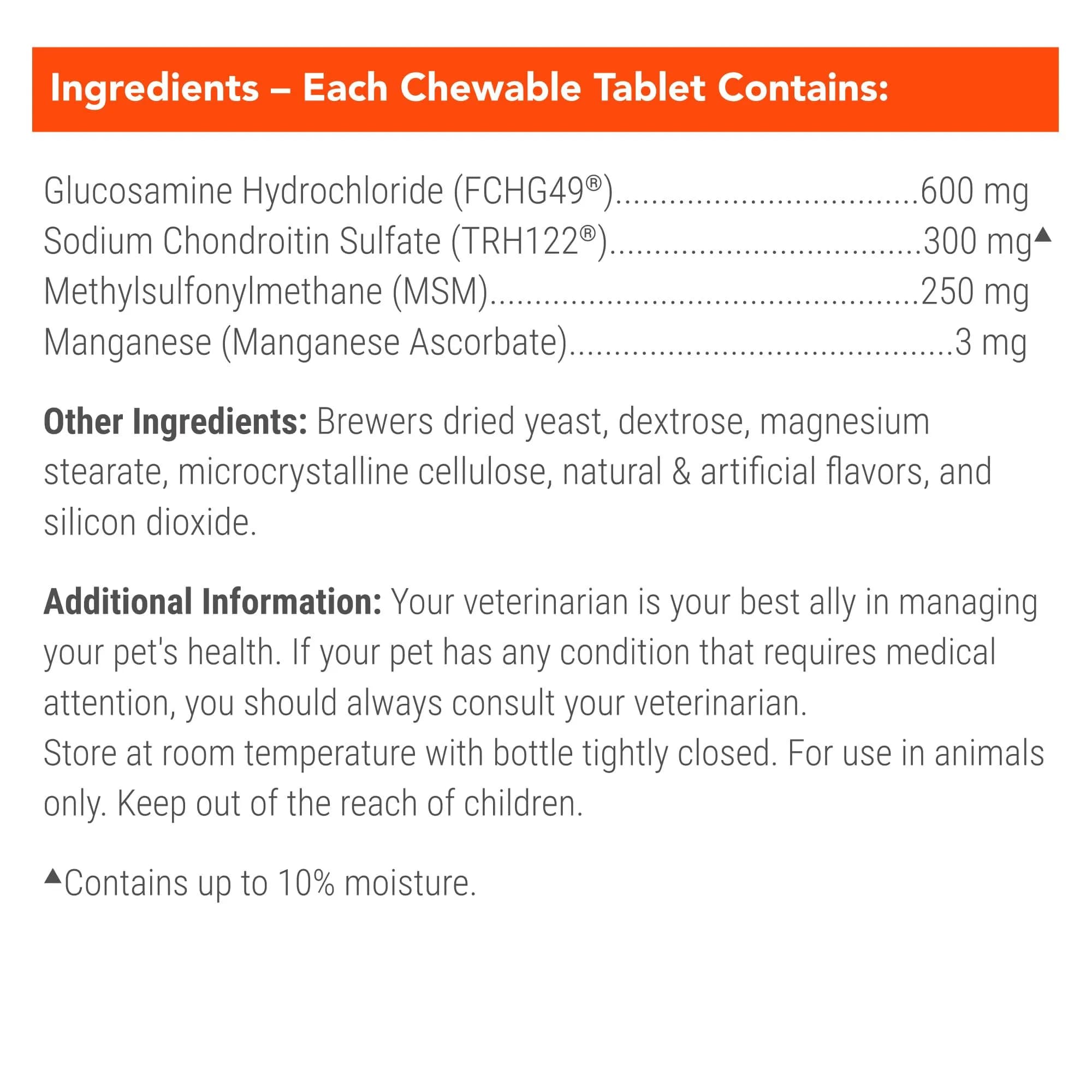 Nutramax Cosequin Joint Supplement for Dogs, MSM+HA, 250 Chew Tablets | Supports Joints, All Breeds & Sizes, All Ages - view 6