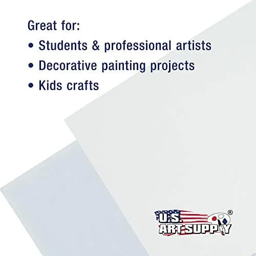 U.S. Art Supply 5 x 7 Inch Art Canvas Board Panels 12 Pack - 8 Ounce Heavyweight Cotton thumbnail 6