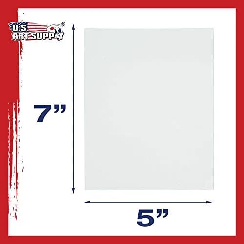 U.S. Art Supply 5 x 7 Inch Art Canvas Board Panels 12 Pack - 8 Ounce Heavyweight Cotton thumbnail 3