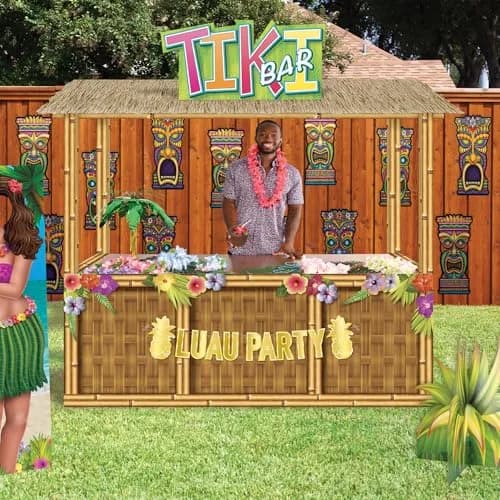 Beistle 24-Pack Tiki Cutouts, 22-Inch | Colorful Party Decor for Luau & Festive Events thumbnail 5