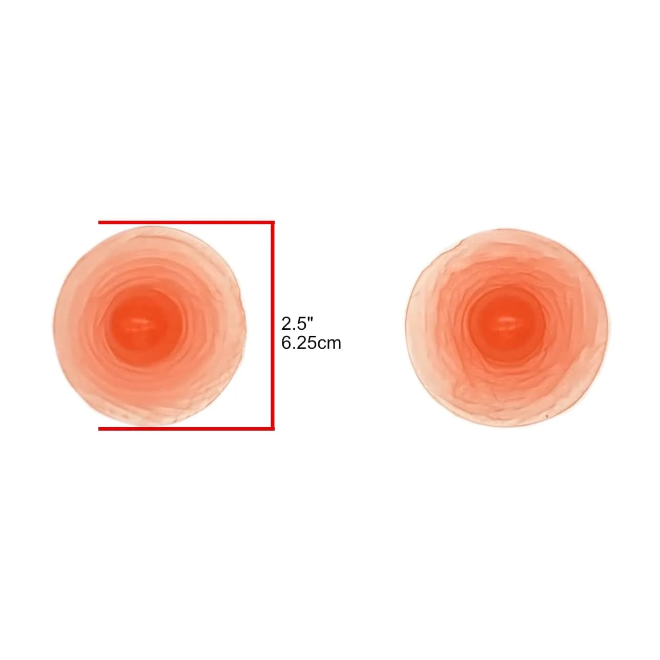 Janet's Girls Pink Adhesive Silicone Nipples, X-Large (Pair) | Realistic Breast Form Enhancers - view 6