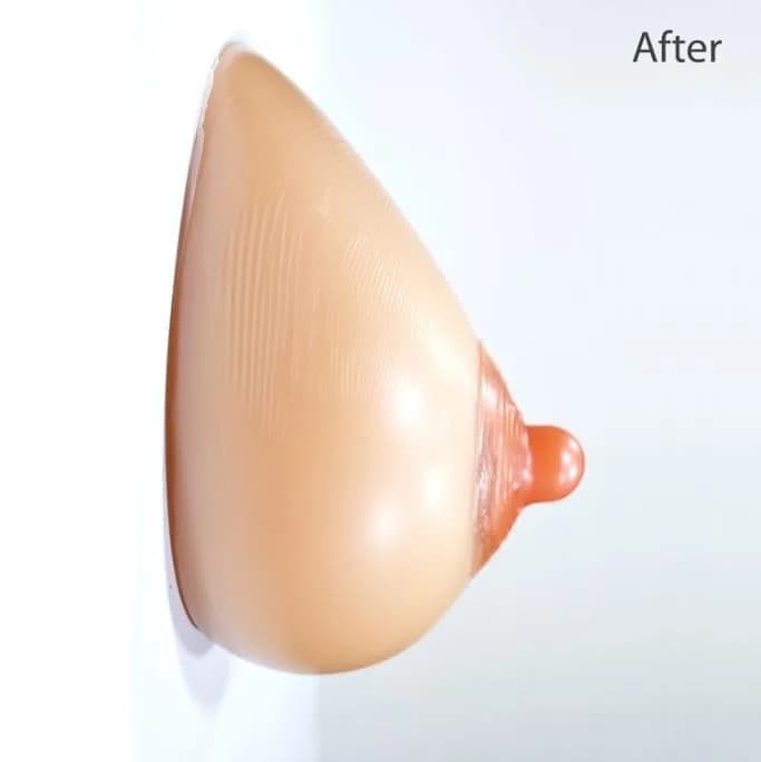 Janet's Girls Pink Adhesive Silicone Nipples, X-Large (Pair) | Realistic Breast Form Enhancers - view 3
