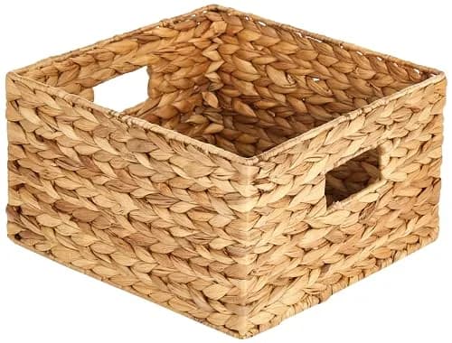 Honey-Can-Do Woven Water Hyacinth Wicker Storage Baskets, Nesting Set of 3 | Elegant & Durable Home Organizer thumbnail 4