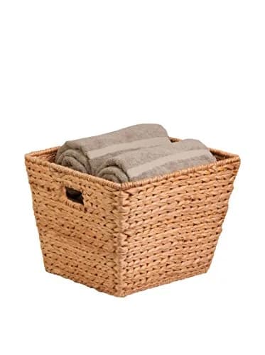 Honey-Can-Do Woven Water Hyacinth Wicker Storage Baskets, Nesting Set of 3 | Elegant & Durable Home Organizer thumbnail 1