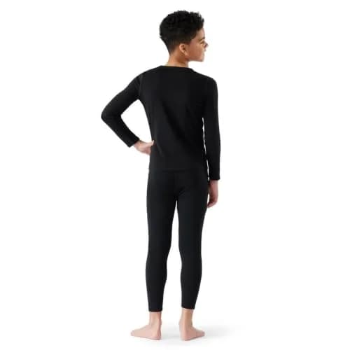 Smartwool Merino 250 Baselayer Crew Top - Kids' Black, S | Cold Weather Base Layer with Merino Wool (70-120 chars) thumbnail 4