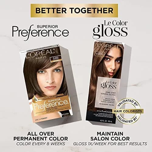 L'Oreal Superior Preference - 5 Medium Brown (Natural) 4 Pack | Fade-Resistant, Silky Finish thumbnail 6