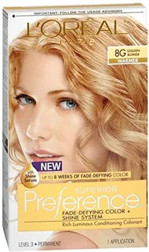 L'Oreal Superior Preference 8G Golden Blonde | Fade-Resistant Permanent Hair Color (120 chars) thumbnail 1