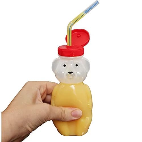 ARK Therapeutic Bear Bottle Kit 8oz | Food-Grade Honey Bear Straw Cup for Oral Motor Skills thumbnail 2