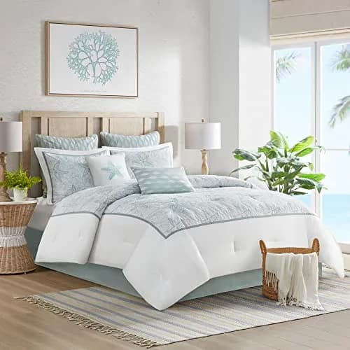 Harbor House Maya Bay Cotton Blue Oblong Pillow 12" x 20" | Ocean-Inspired Decorative Cushion thumbnail 4