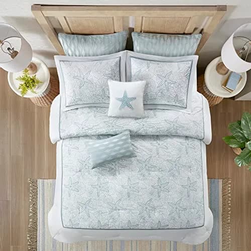 Harbor House Maya Bay Cotton Blue Oblong Pillow 12" x 20" | Ocean-Inspired Decorative Cushion thumbnail 7