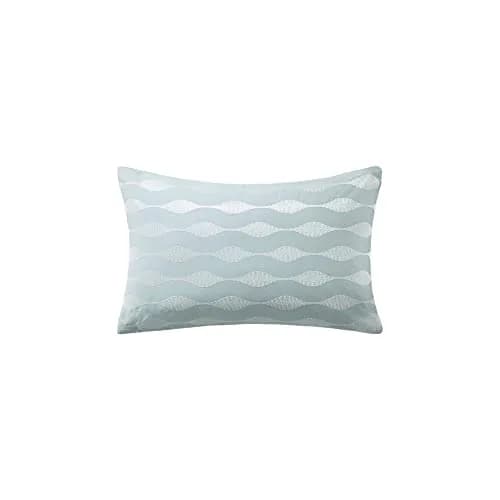 Harbor House Maya Bay Cotton Blue Oblong Pillow 12" x 20" | Ocean-Inspired Decorative Cushion thumbnail 2