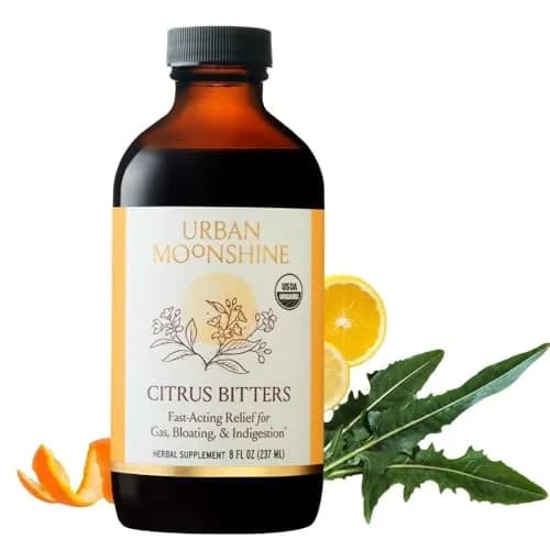 Urban Moonshine Citrus Digestive Bitters 8 Fl Oz | Organic Herbal Support for Gut Health thumbnail 1