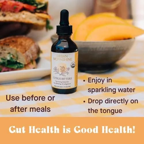 Urban Moonshine Citrus Digestive Bitters 8 Fl Oz | Organic Herbal Support for Gut Health thumbnail 4